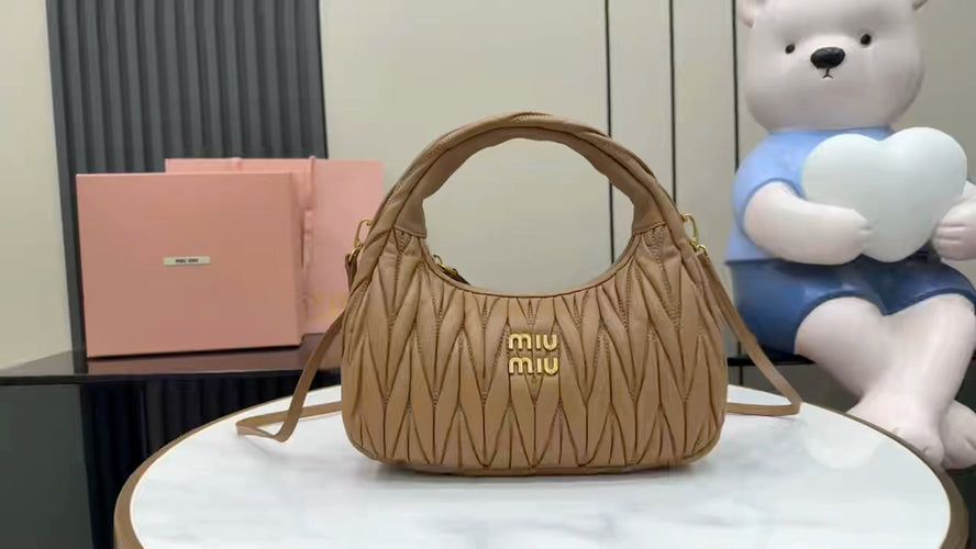 Brown Lambskin Leather Bag