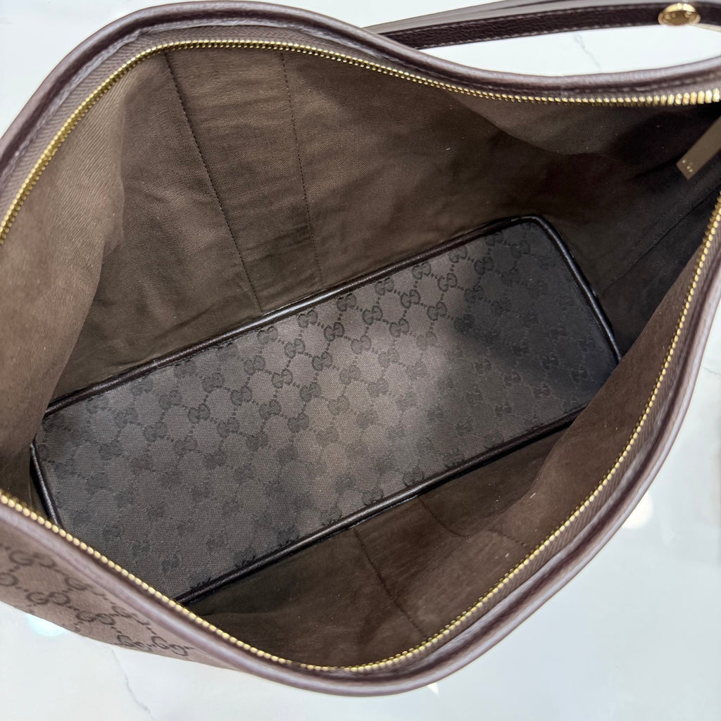 Gucci Brown Leather Shoulder Bag