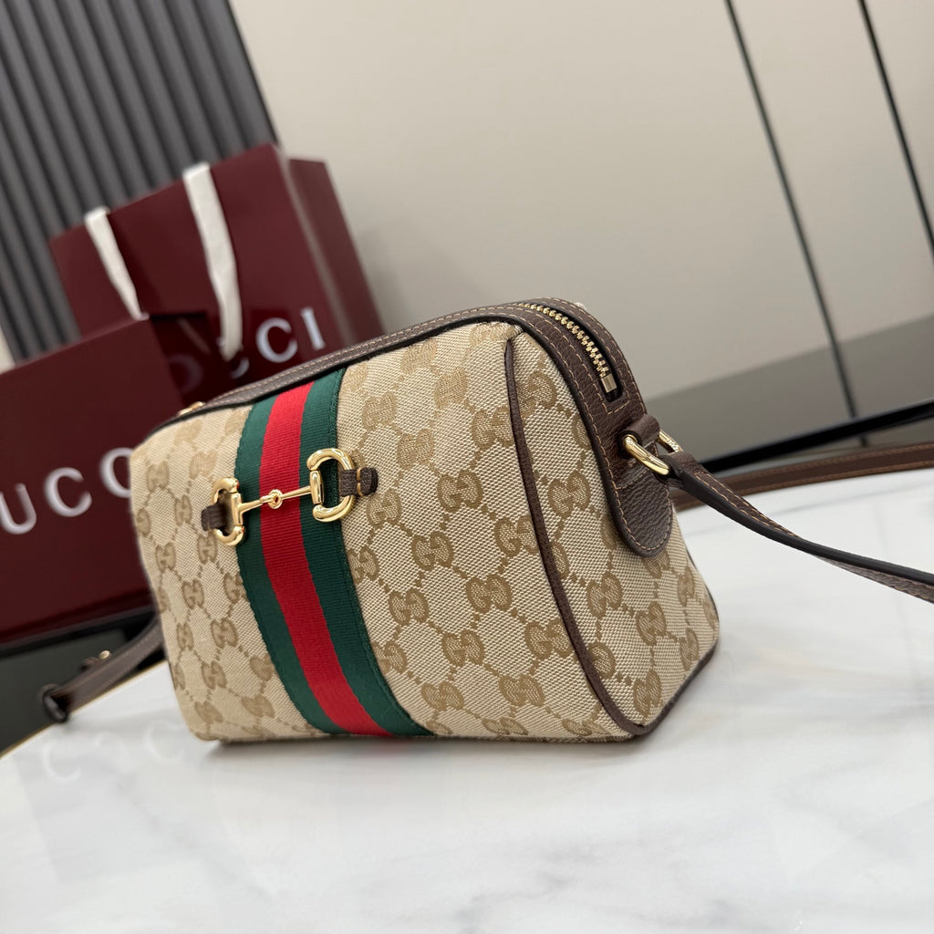 Gucci Black Leather Horsebit Quilted Backpack