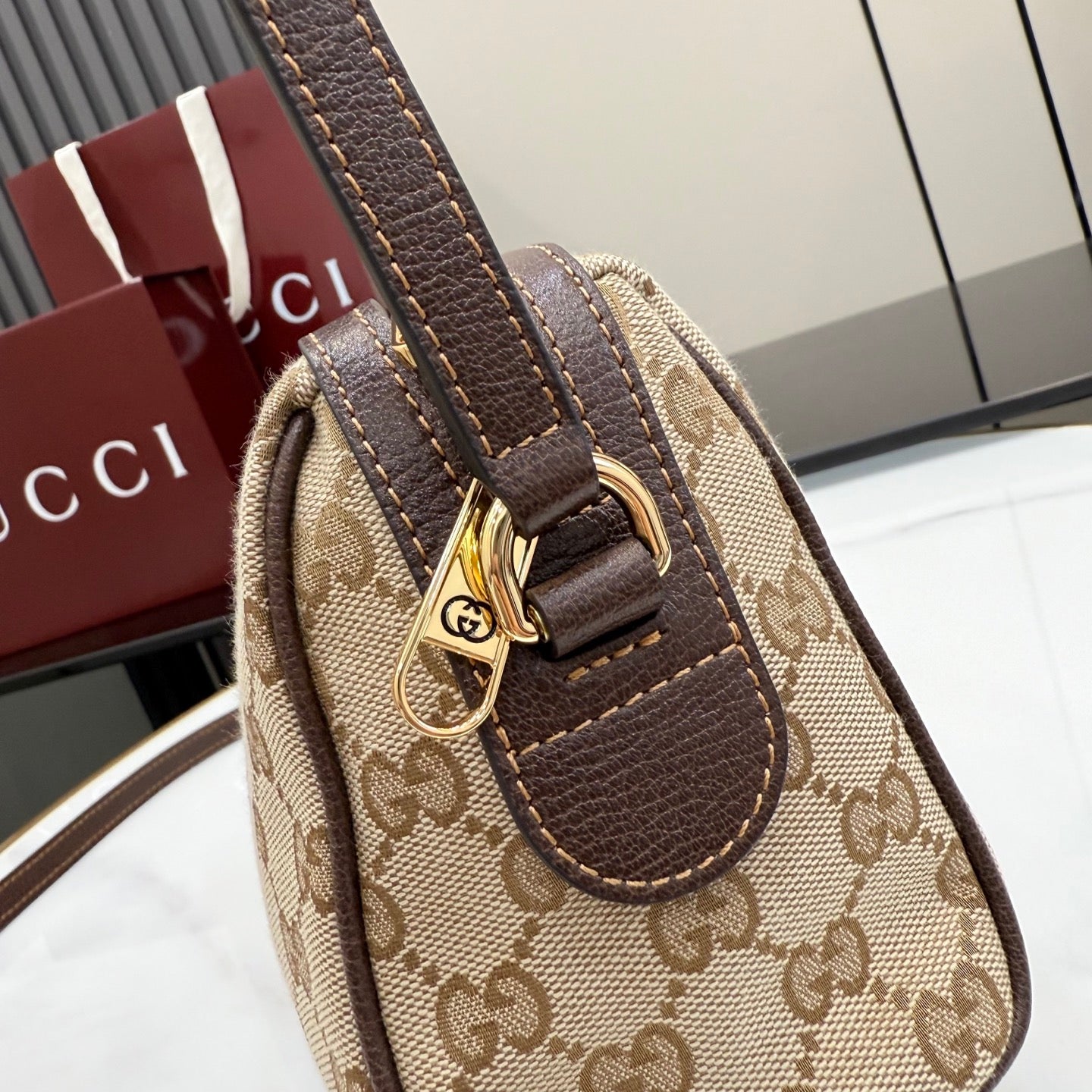 Gucci Black Leather Horsebit Quilted Backpack