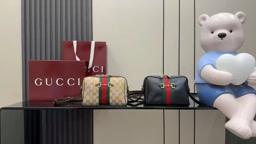 Gucci Brown Leather Crossbody Bag