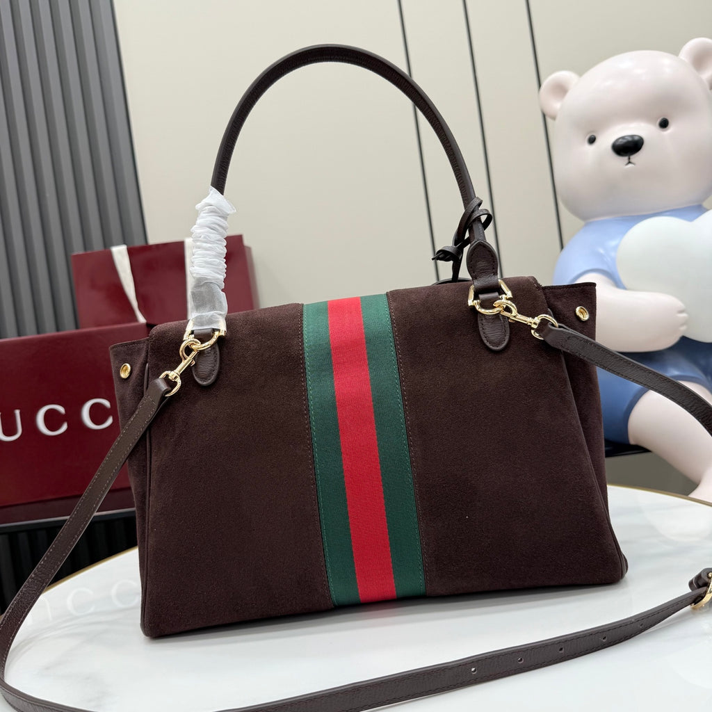 Gucci White Leather Horsebit Printed Quilted Tote Bag