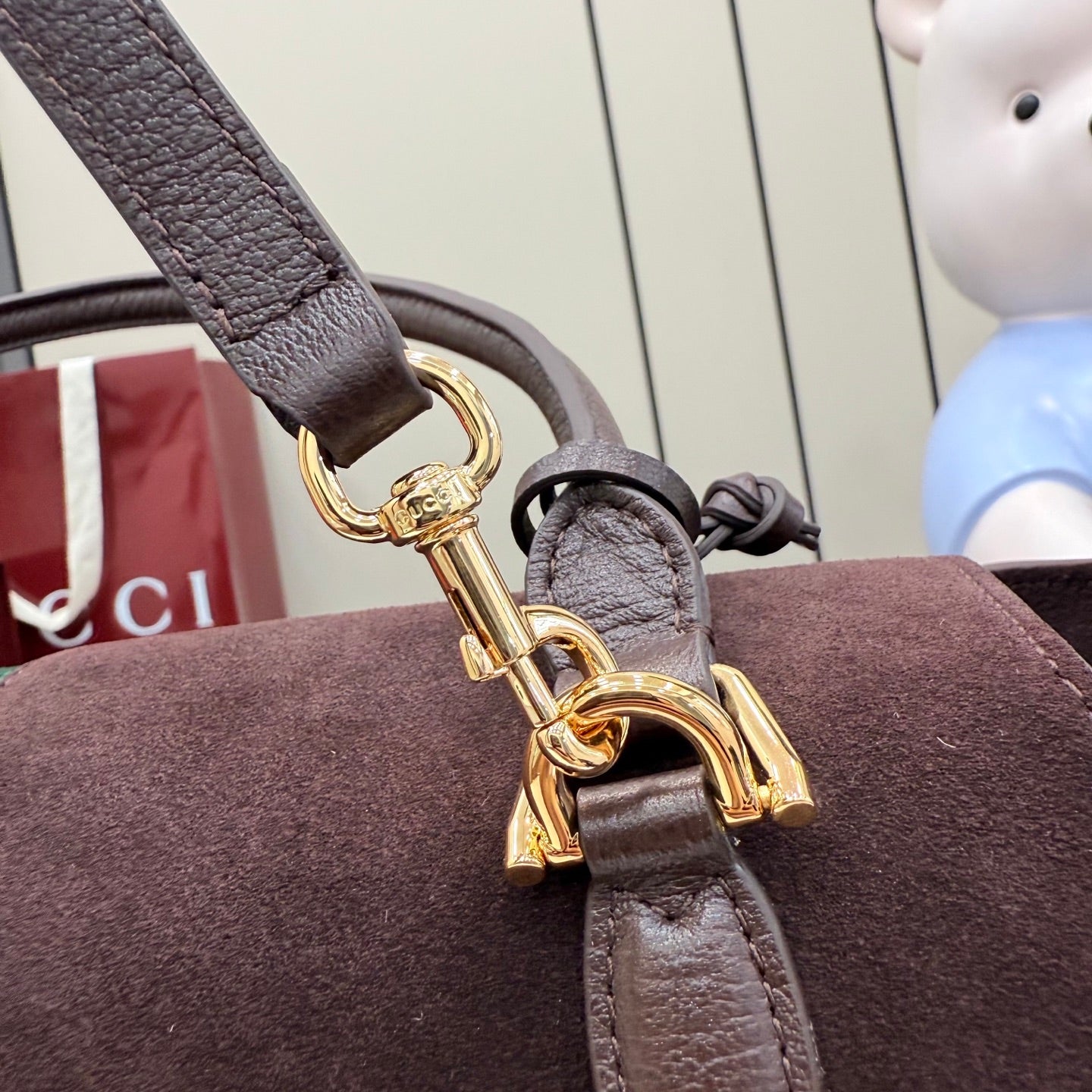 Gucci Brown Leather Horsebit Handbag