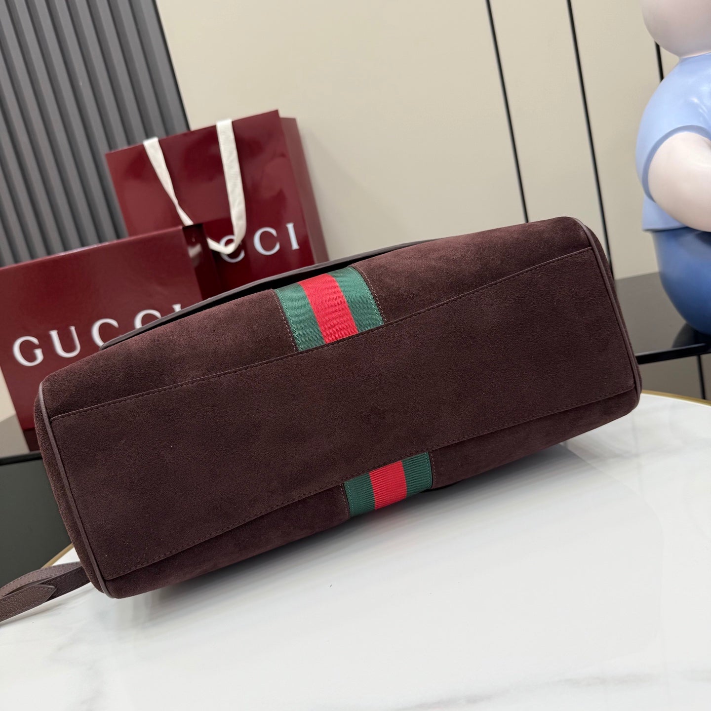 Gucci Brown Leather Horsebit Handbag