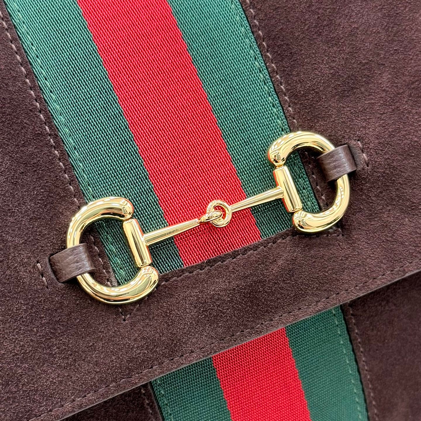Gucci Brown Leather Horsebit Handbag