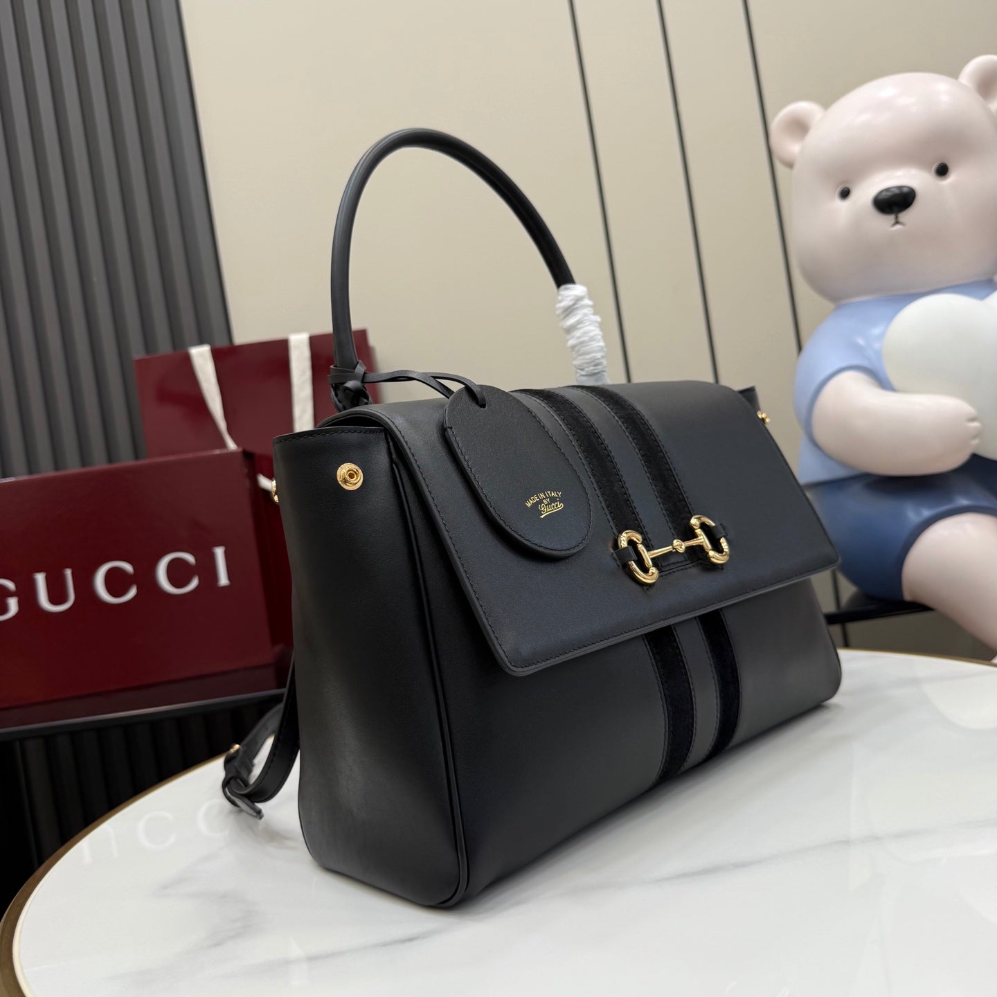 Gucci Black Leather Handbag