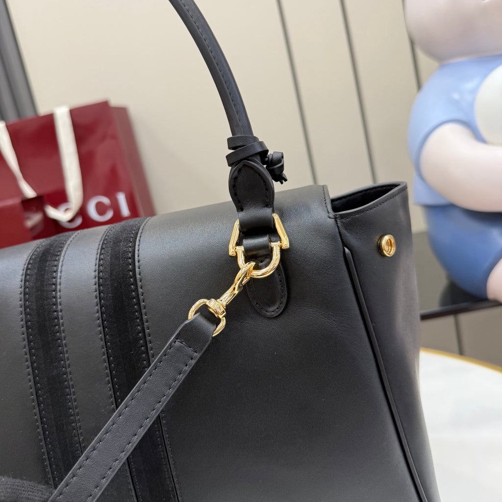 Gucci Black Leather Handbag