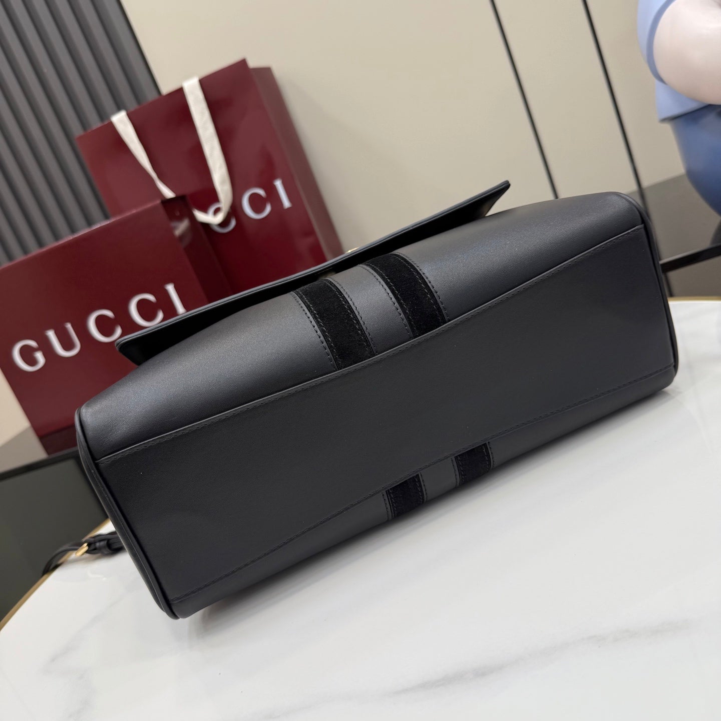 Gucci Black Leather Handbag