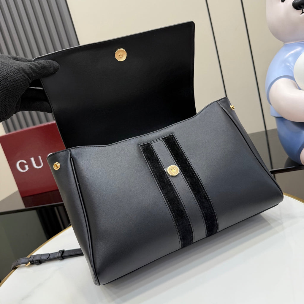Gucci Black Leather Handbag