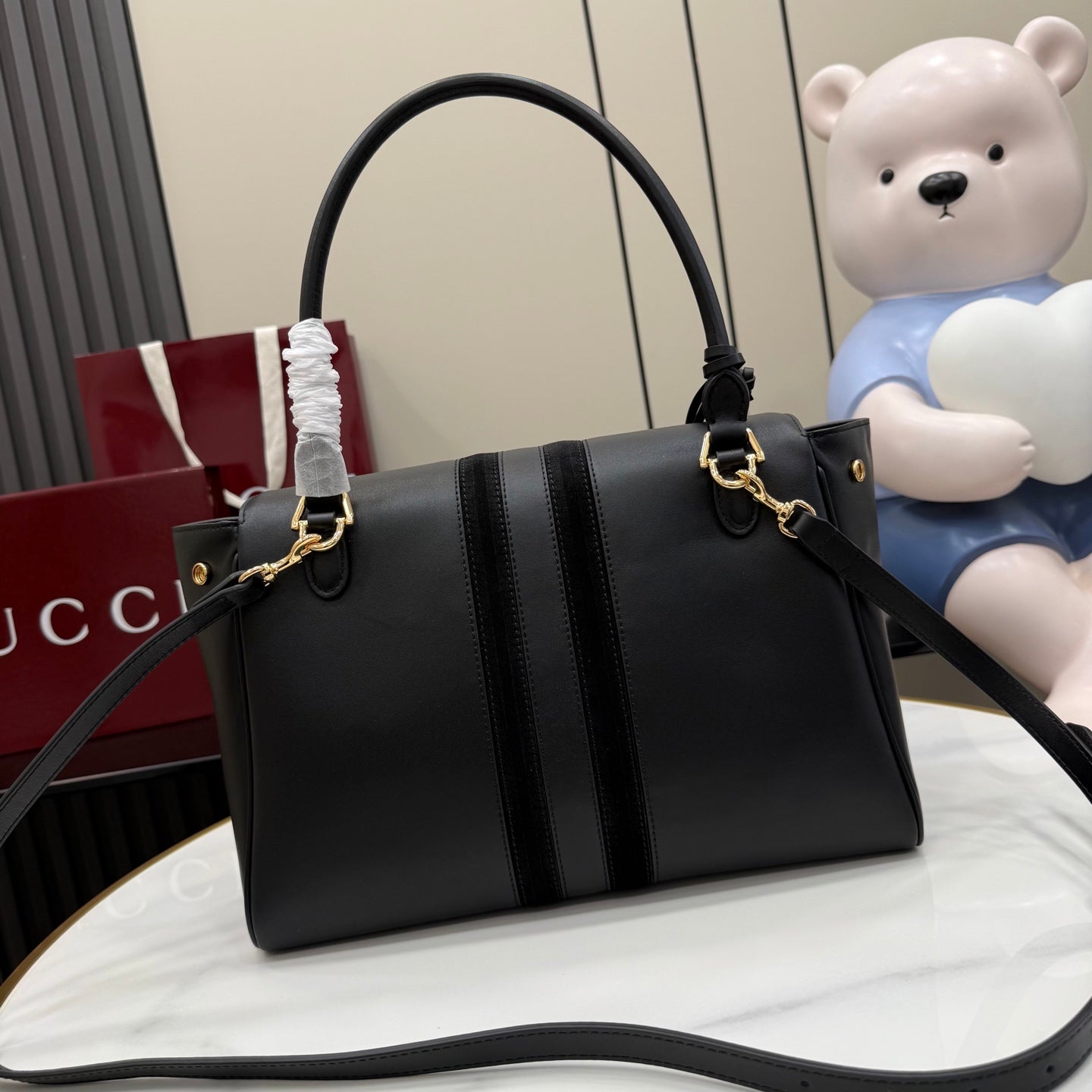 Gucci Black Leather Handbag