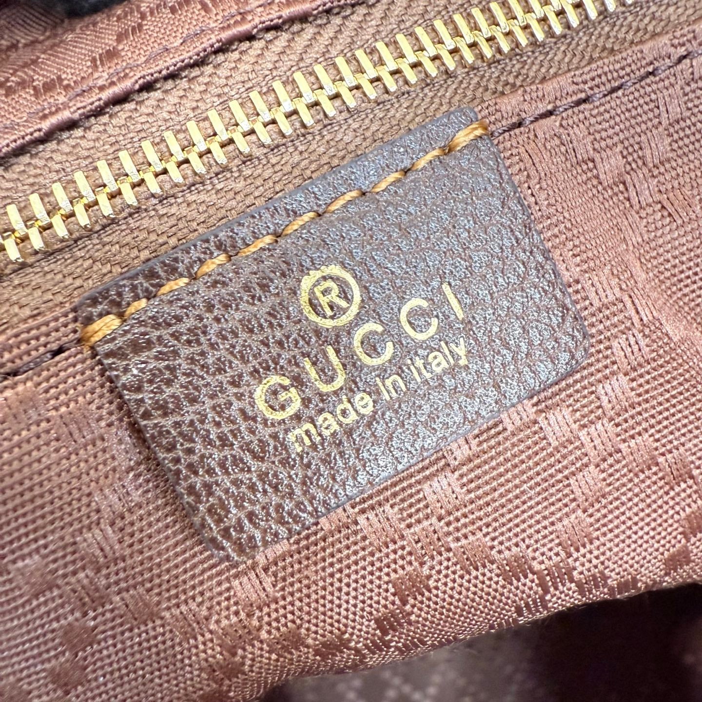 Gucci Jackie 1961 Brown Leather Lock-Detail Lock Bag