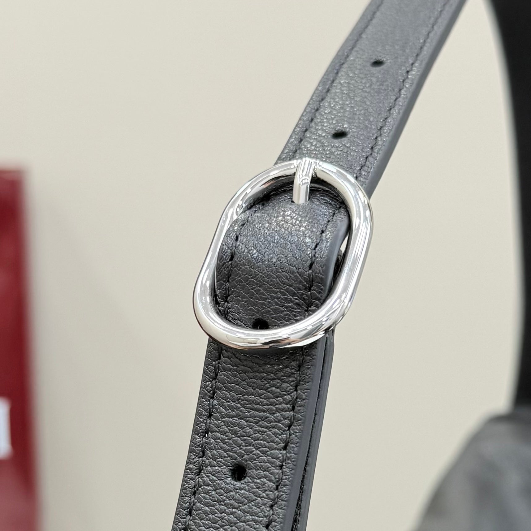 Gucci Jackie 1961 Black Lambskin Leather Lock-Detail Lock Bag
