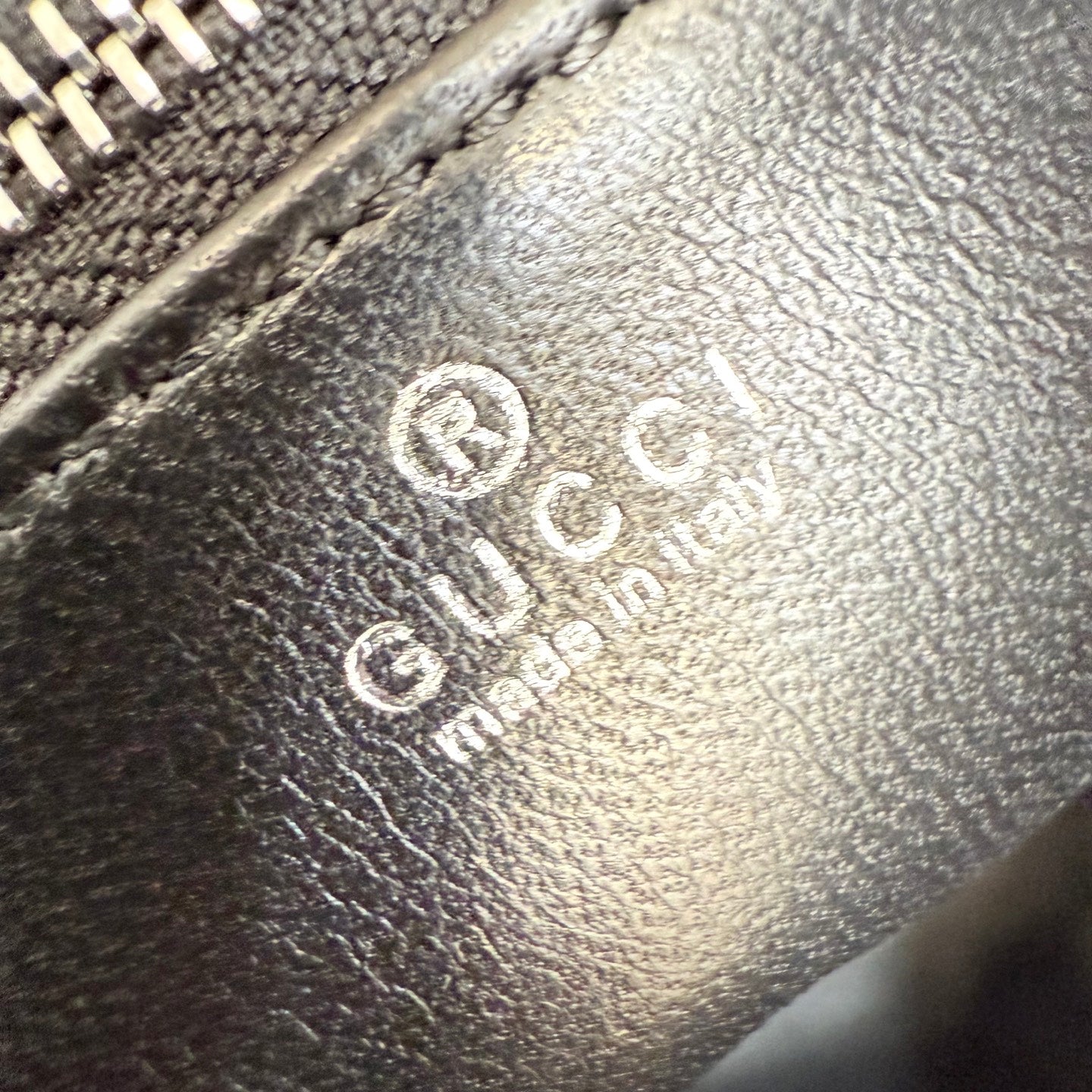 Gucci Jackie 1961 Black Lambskin Leather Lock-Detail Lock Bag