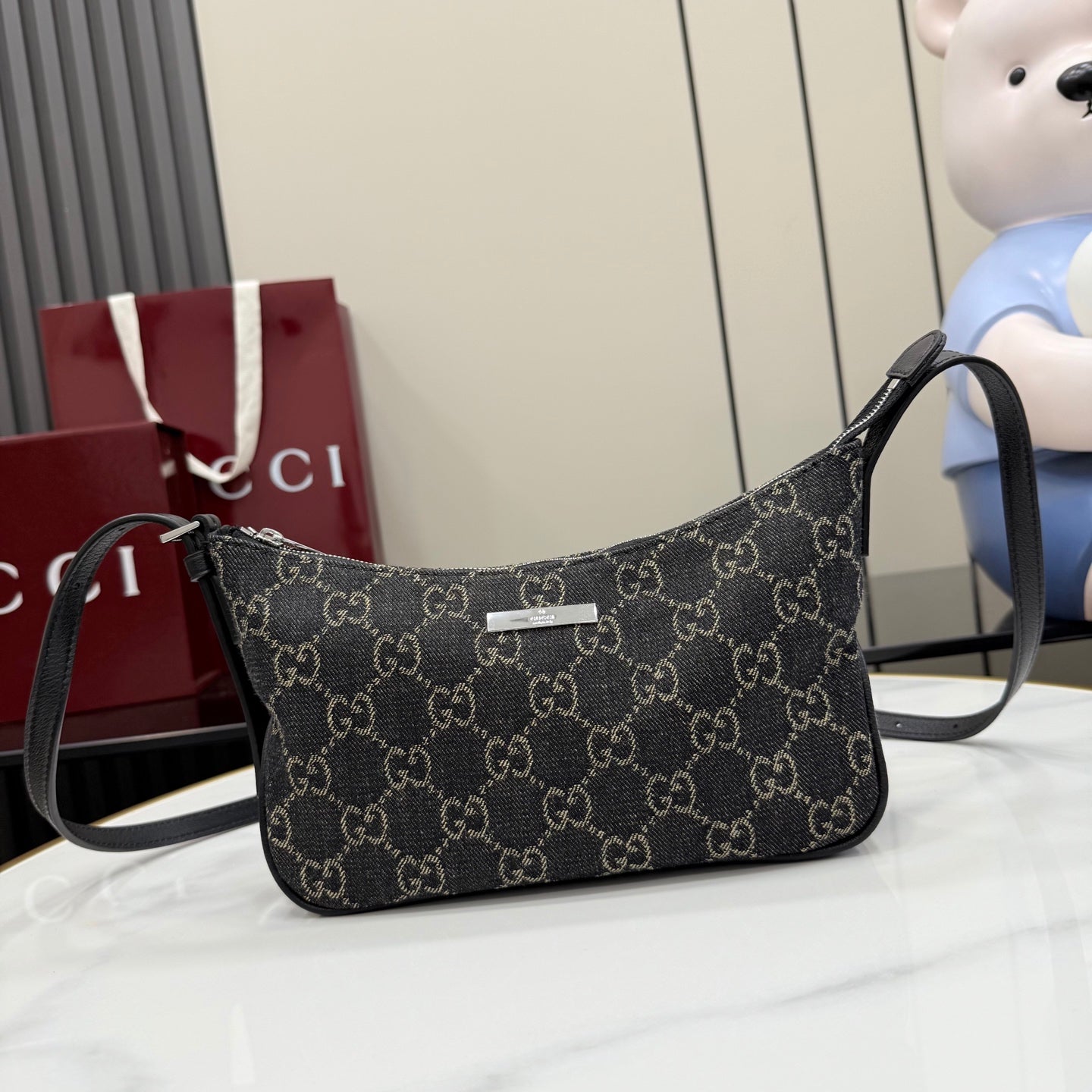 Gucci Black Nylon Card Holder