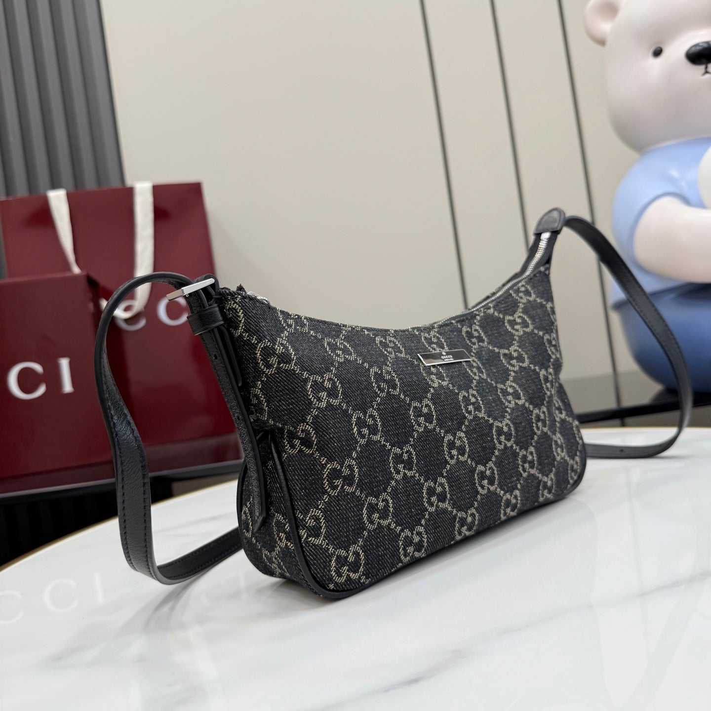 Gucci Black Nylon Card Holder