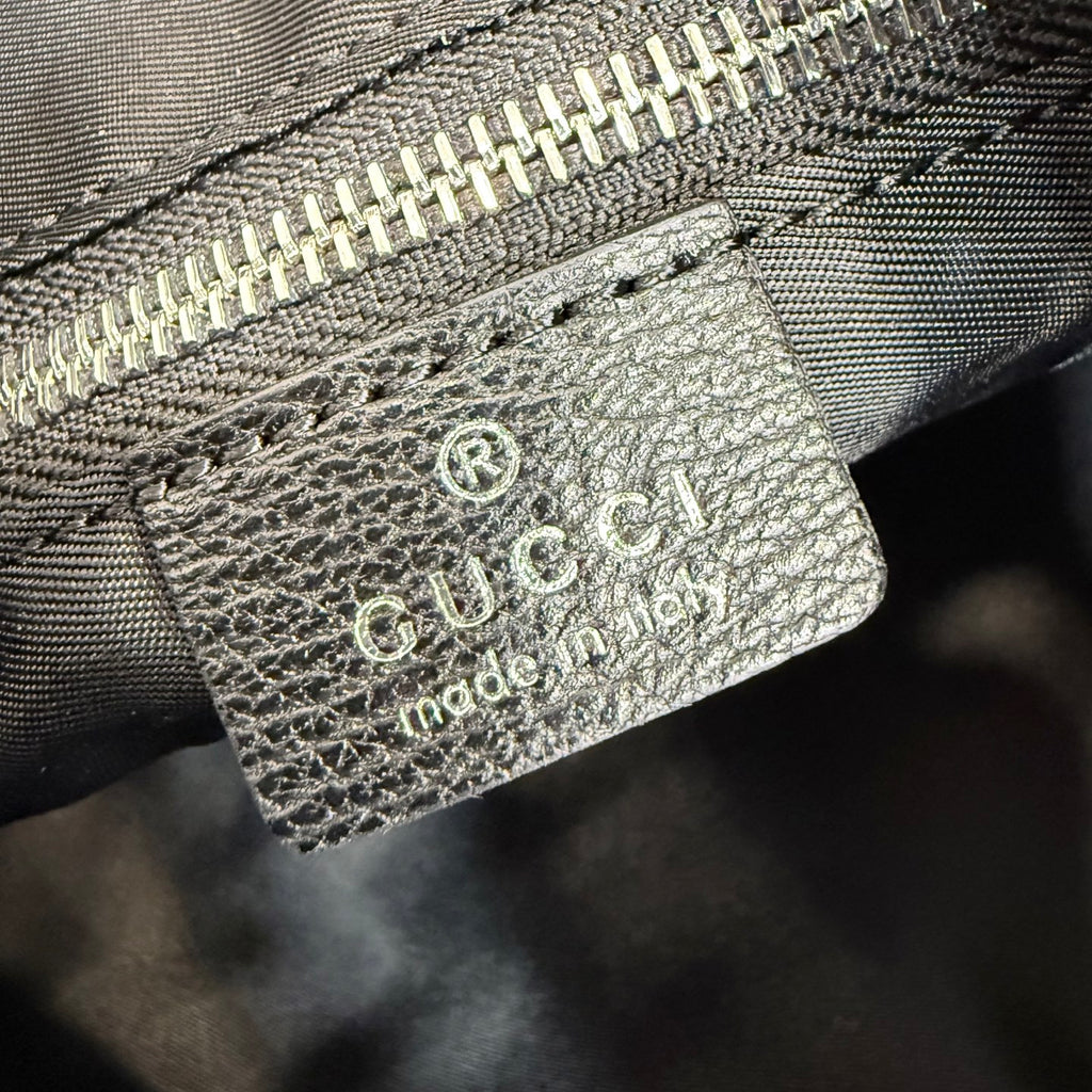 Gucci Black Nylon Drawstring Bag