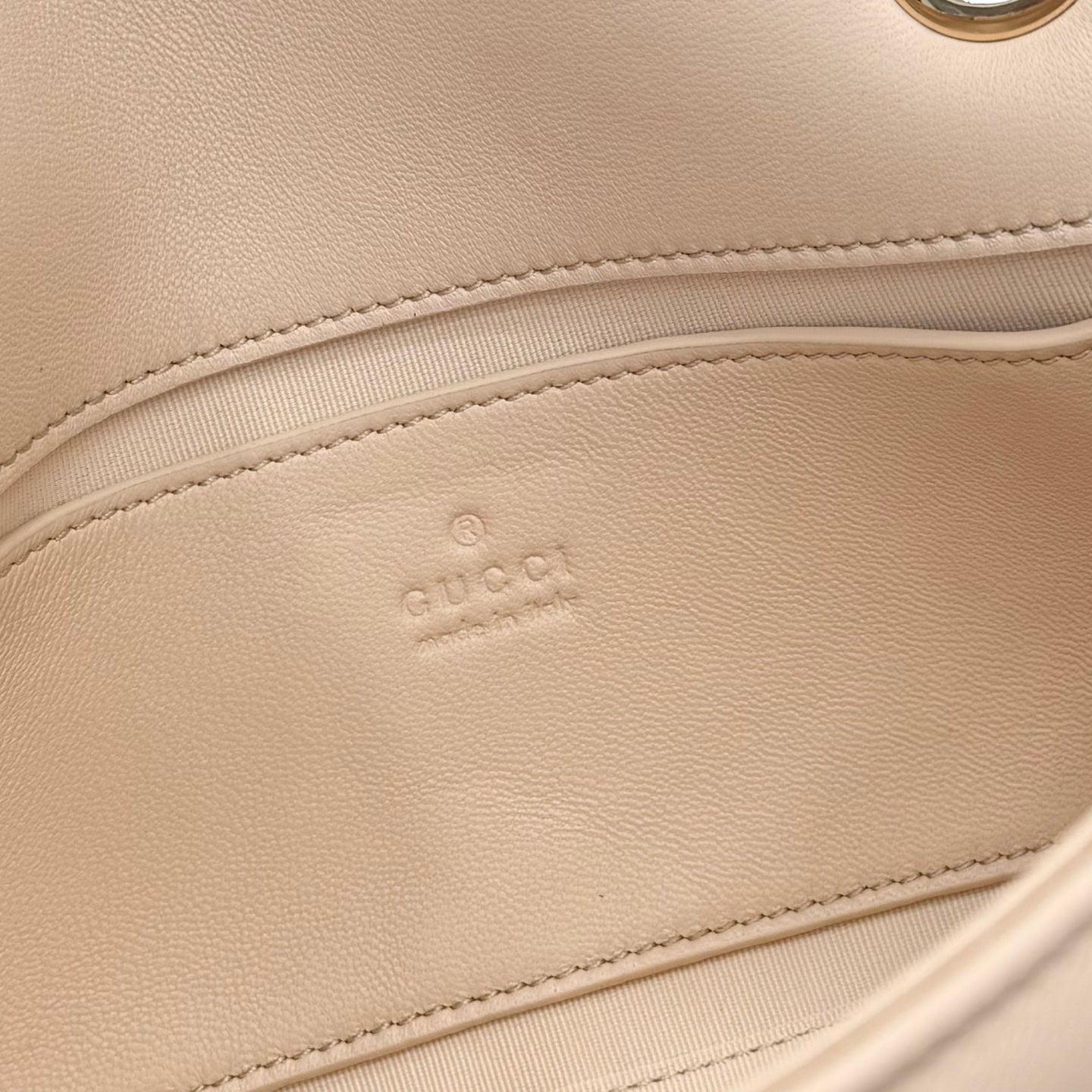 Gucci GG Marmont Pink Lambskin Leather Chain-Detail Double G Handbag