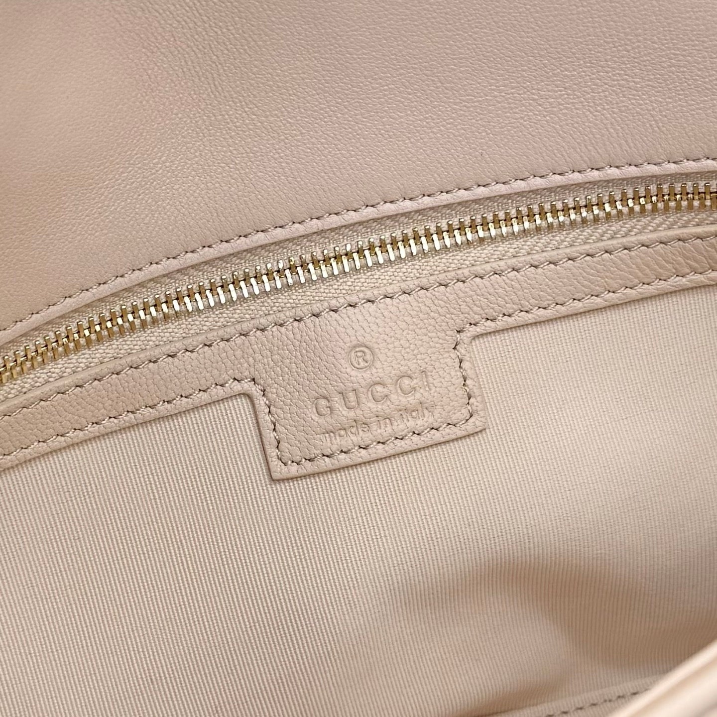 Gucci GG Marmont Pink Lambskin Leather Chain-Detail Double G Backpack