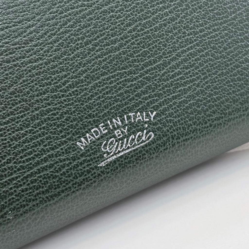 Gucci Green Leather Clutch