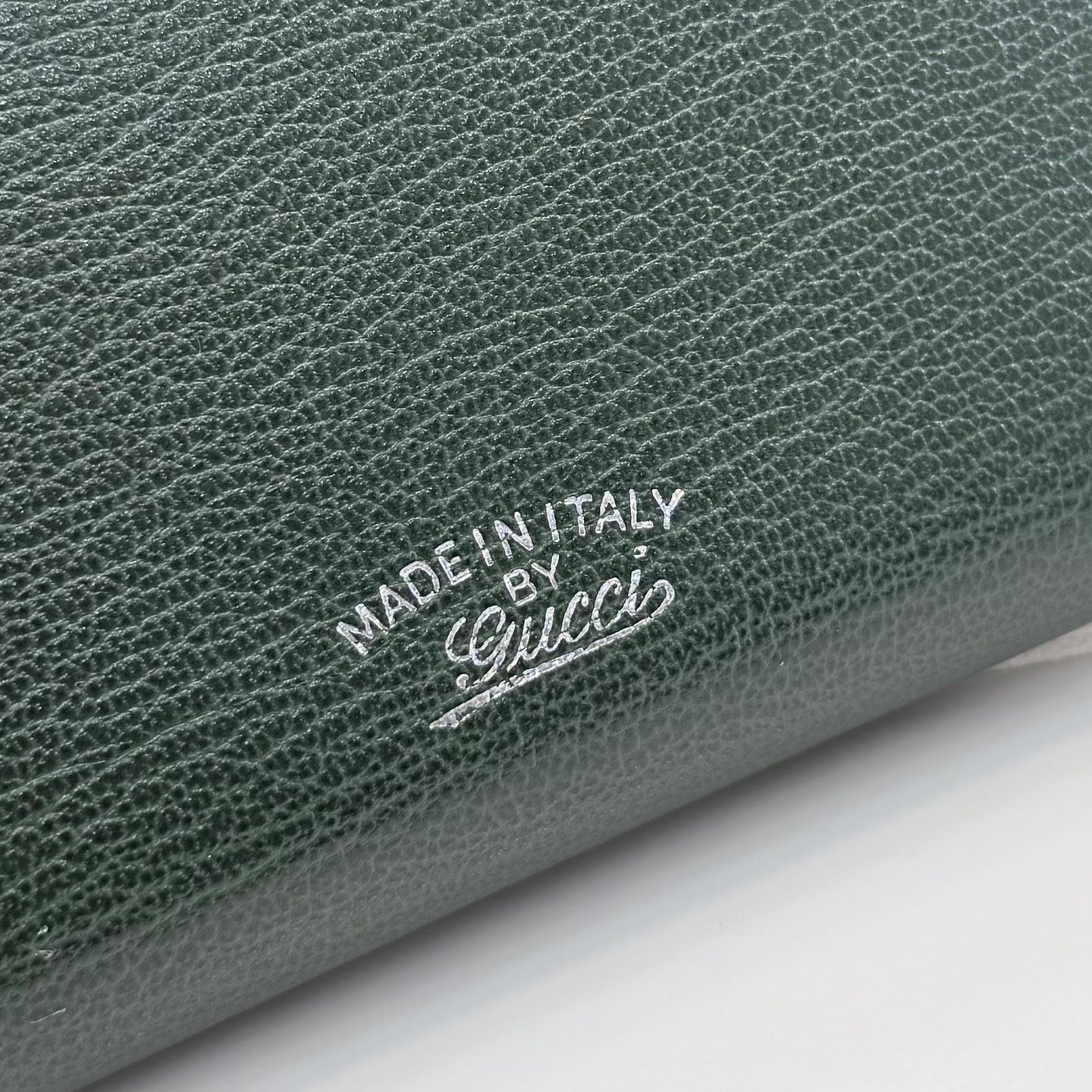 Gucci Green Leather Clutch