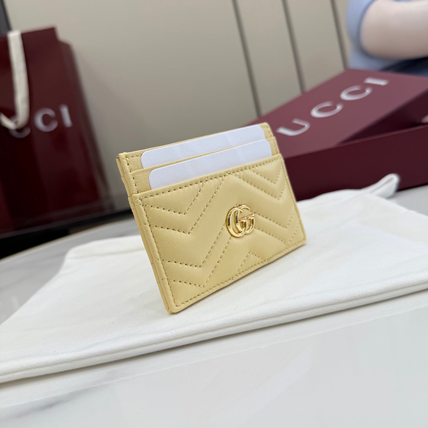 Gucci GG Marmont Black Double G Clutch