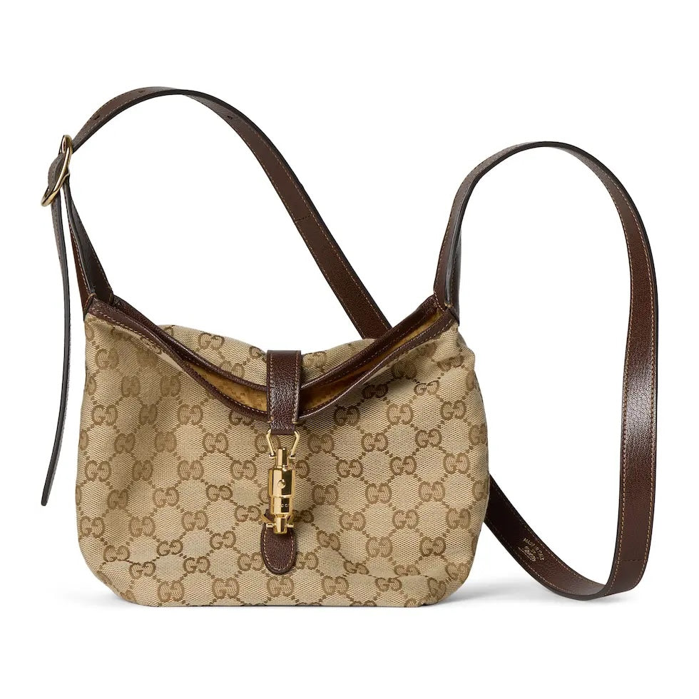 Gucci Brown Leather Lock-Detail Lock Quilted Tote Bag