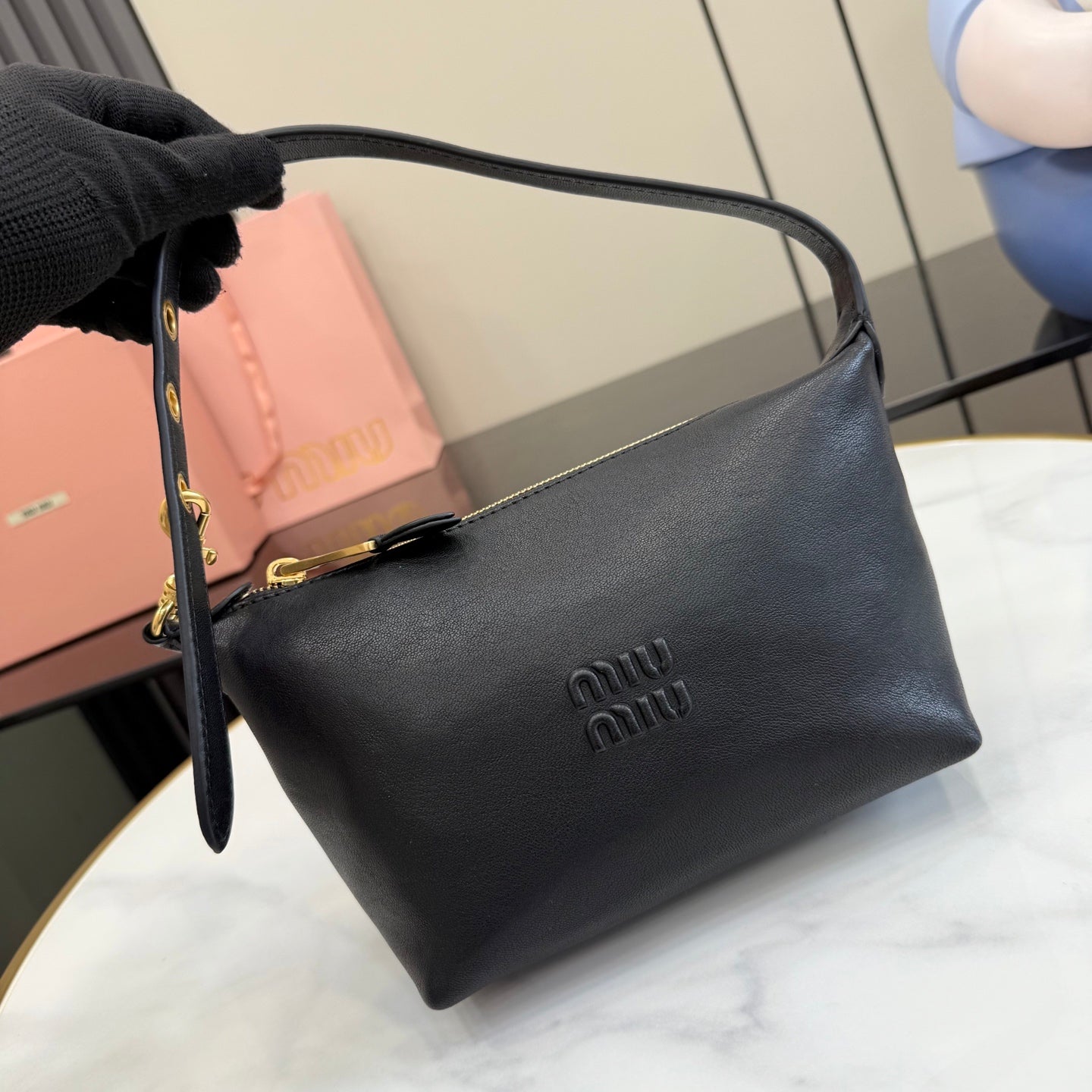 Black Patent Leather Bag