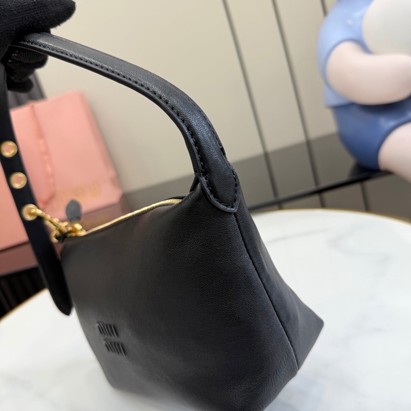 Black Patent Leather Bag