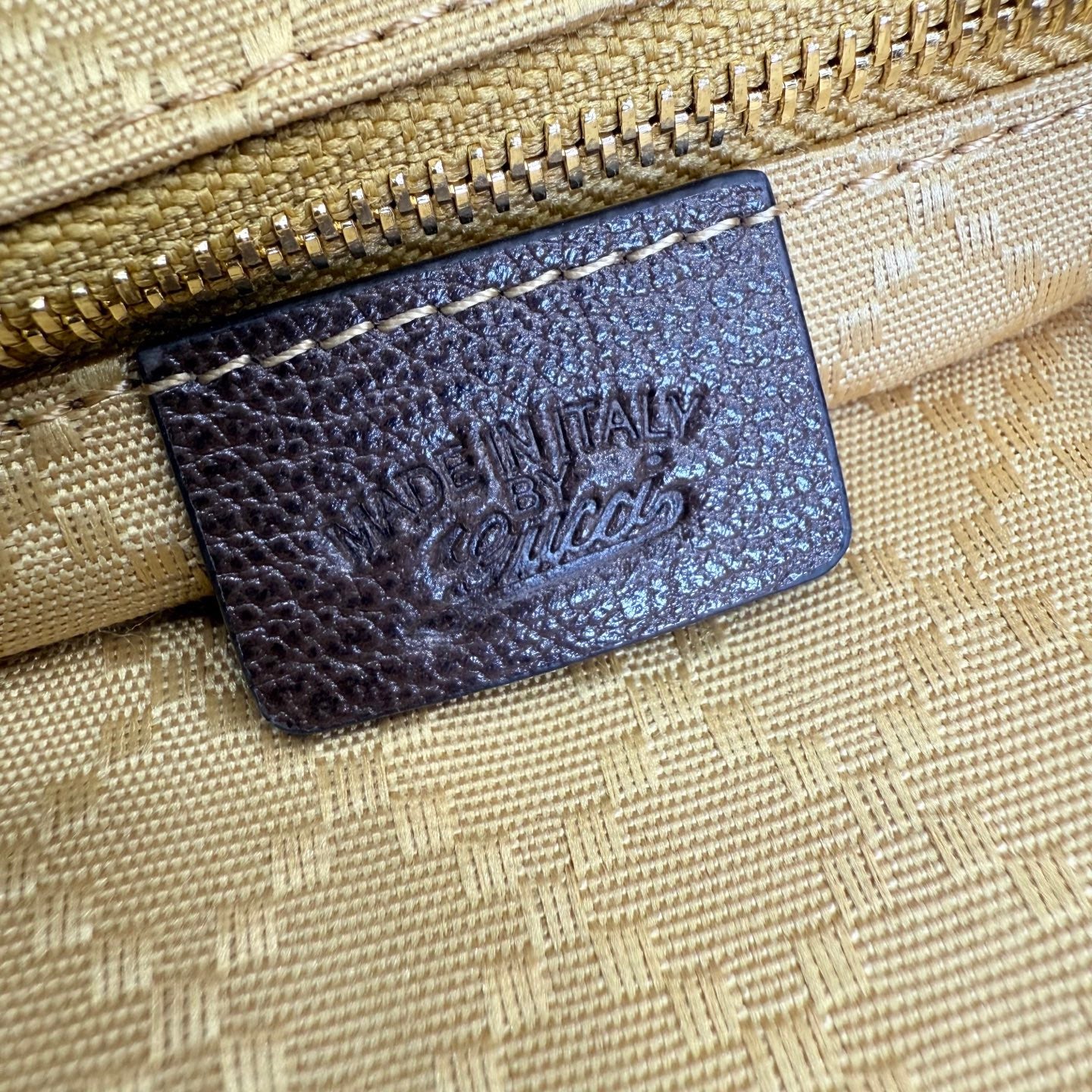 Gucci Brown Leather Lock-Detail Lock Tote Bag
