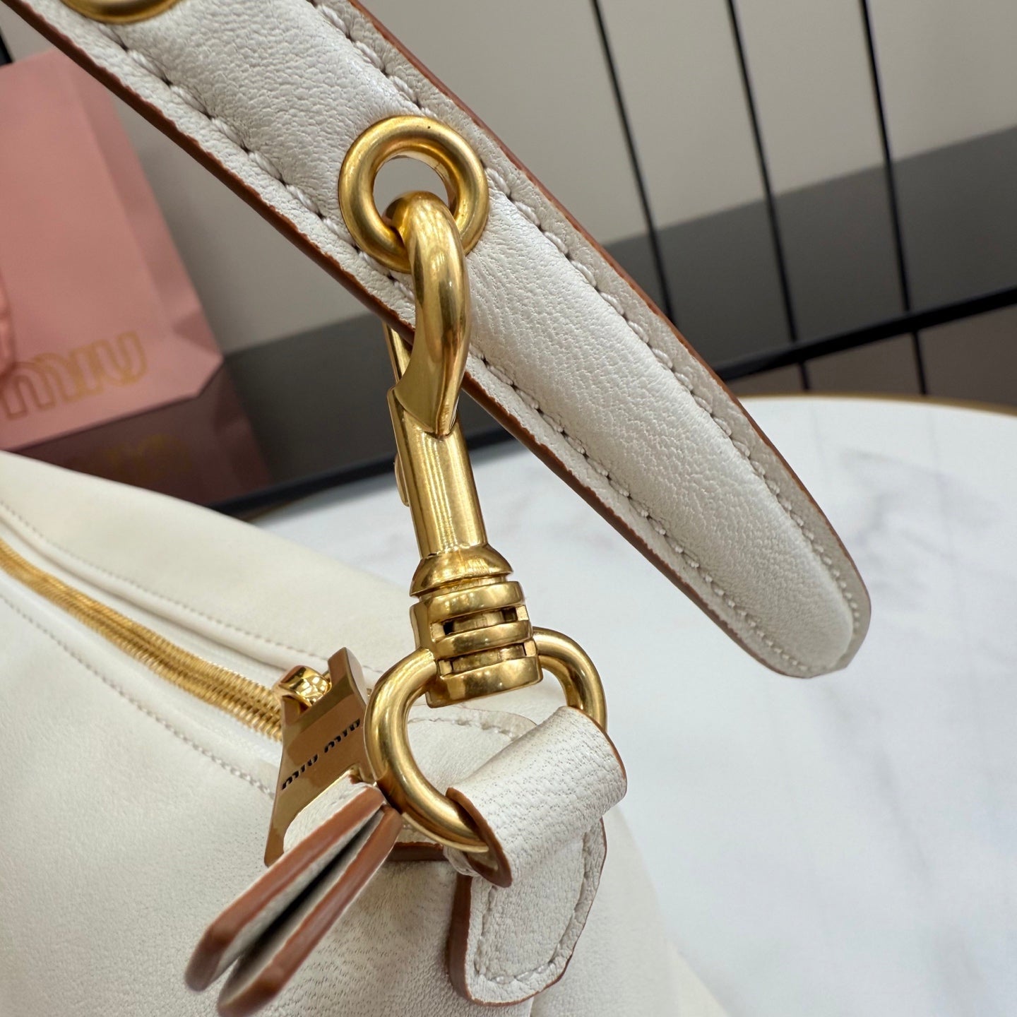 White Leather Bag