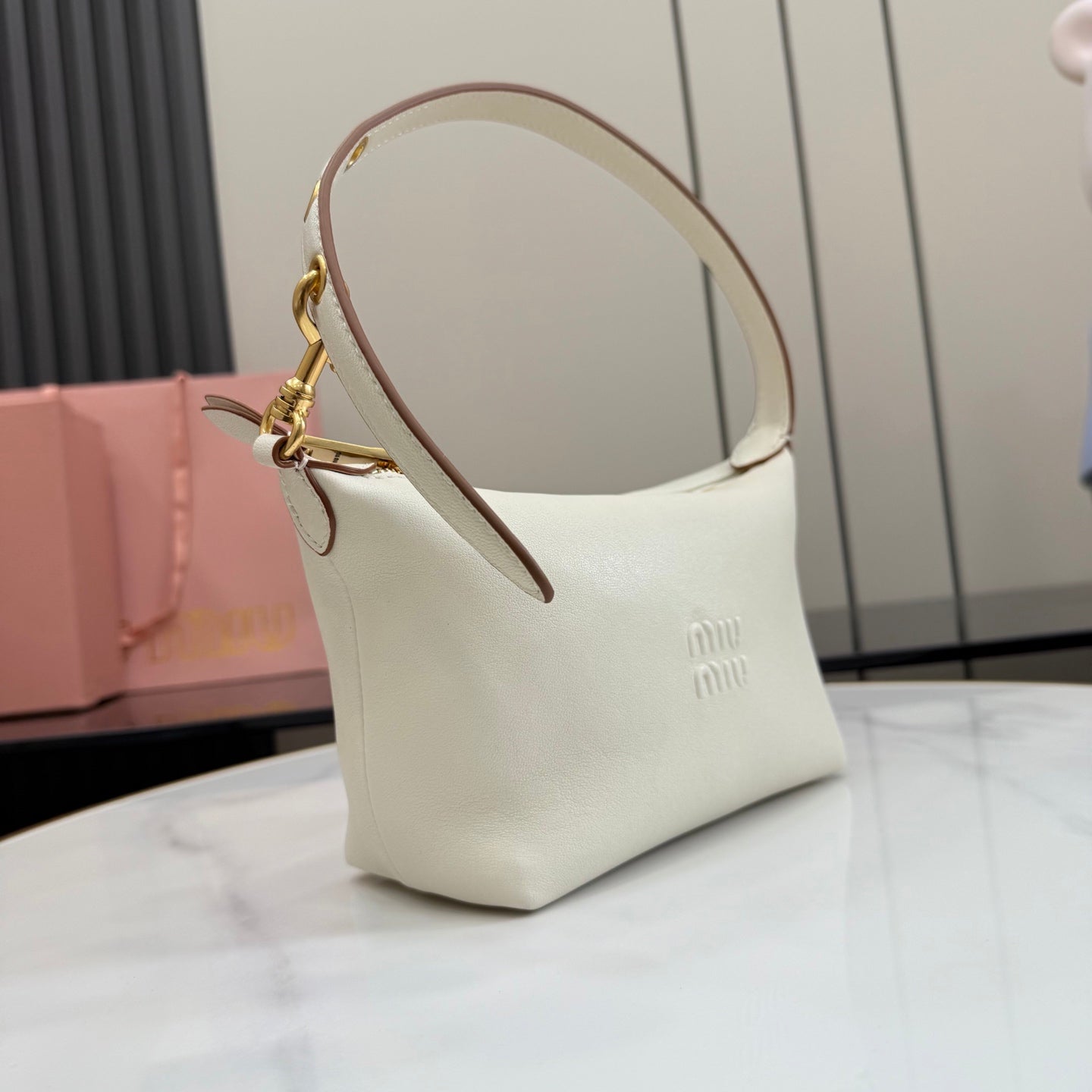 White Leather Bag