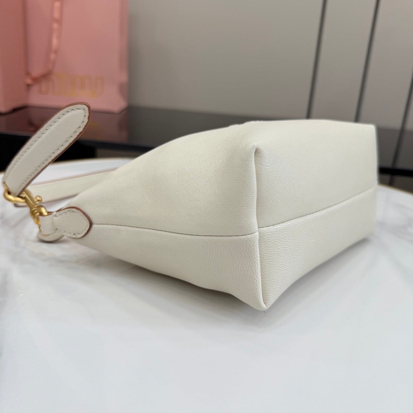 White Leather Bag