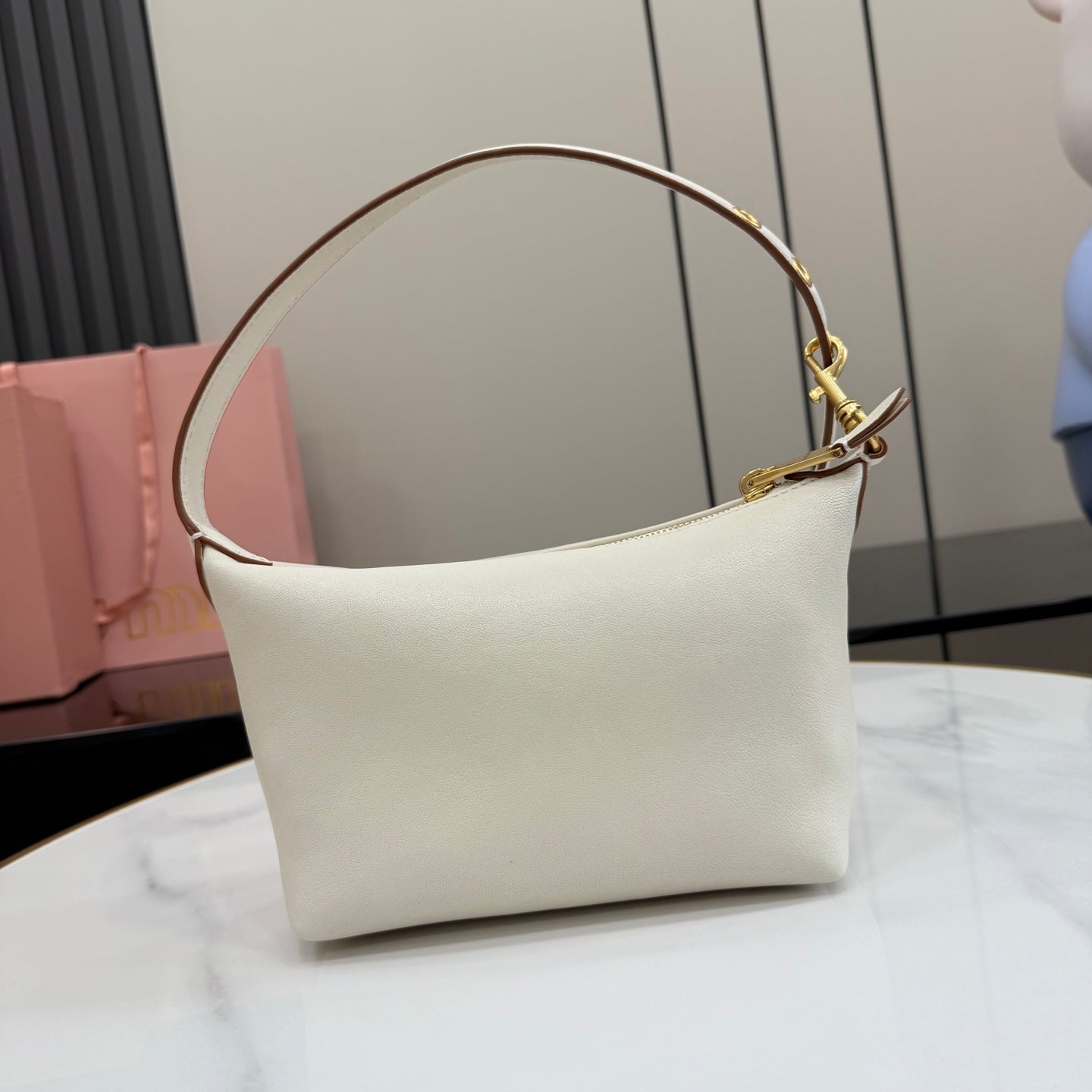 White Leather Bag
