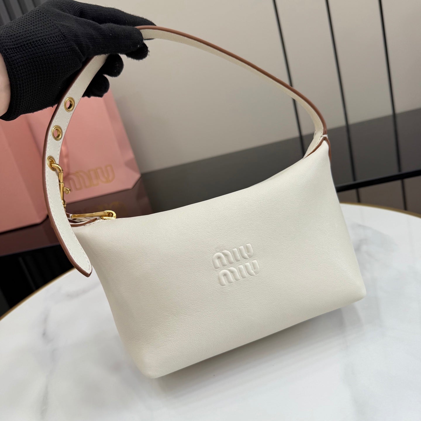 White Leather Bag