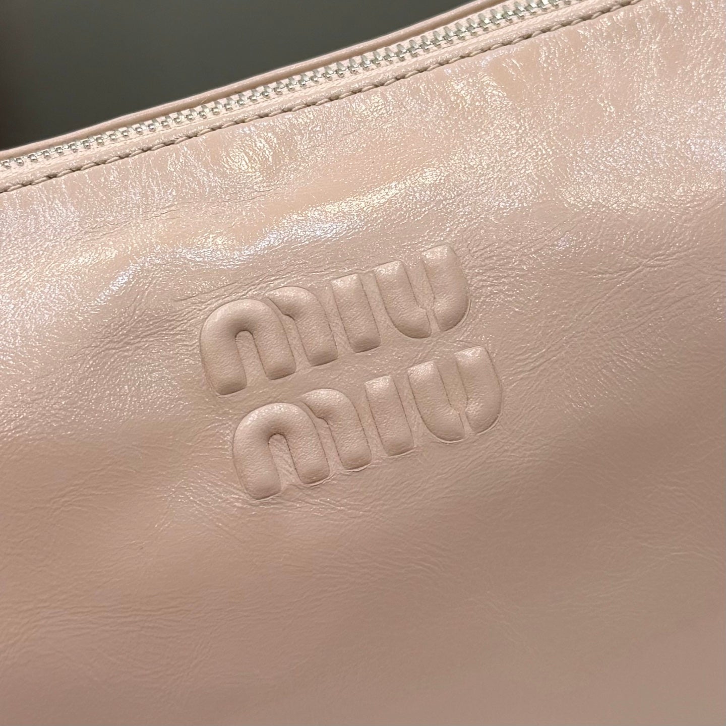 Miu Miu White Leather Butterfly-Motif Bow Butterfly Handbag