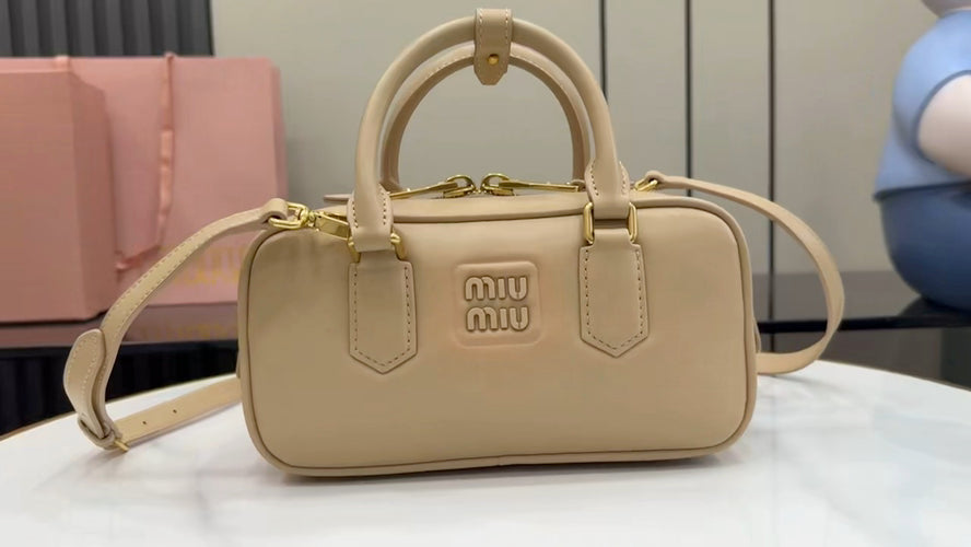 Miu Miu Yellow Leather Handbag