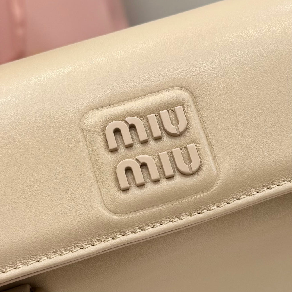 Miu Miu Yellow Leather Handbag