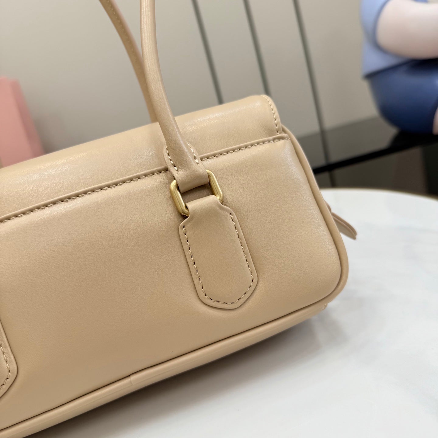 Miu Miu Yellow Leather Handbag
