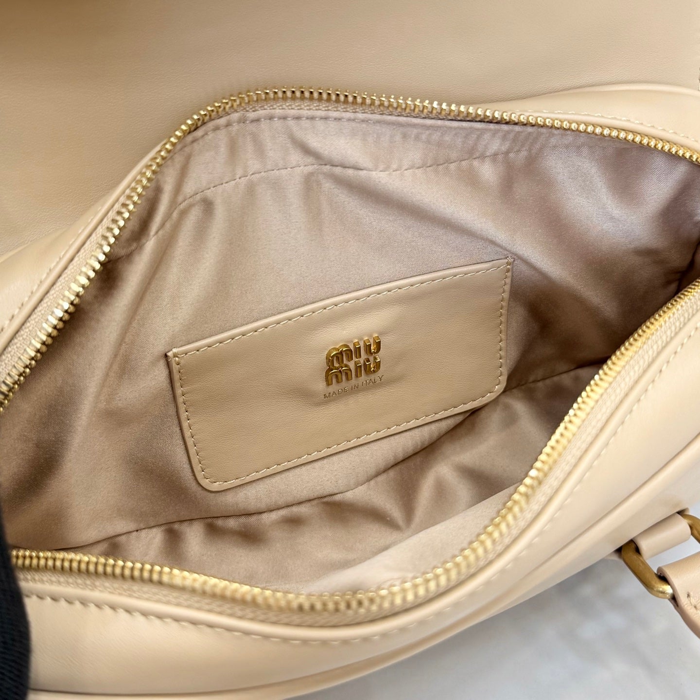 Miu Miu Yellow Leather Handbag
