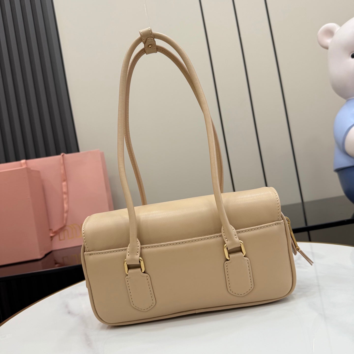 Miu Miu Yellow Leather Handbag