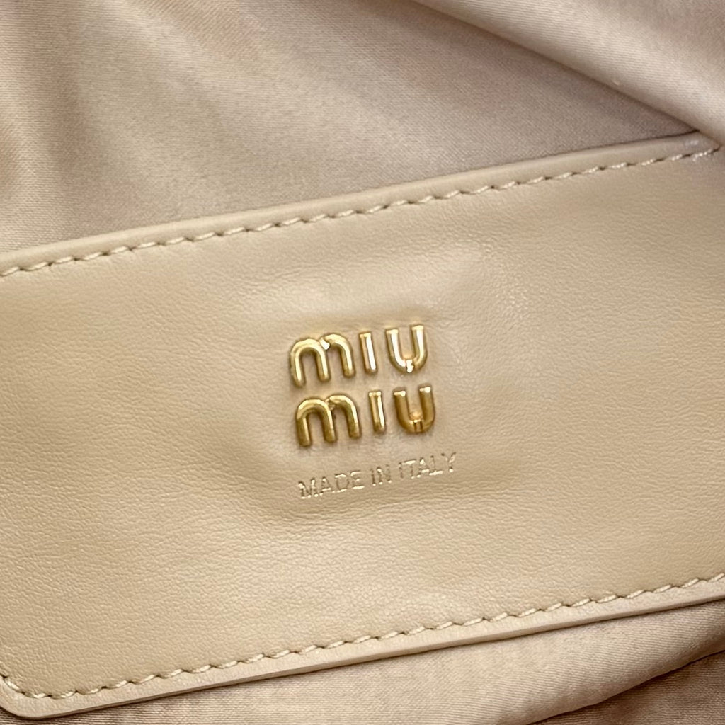 Miu Miu Yellow Leather Handbag