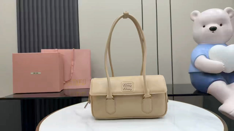 Miu Miu Brown Leather Backpack