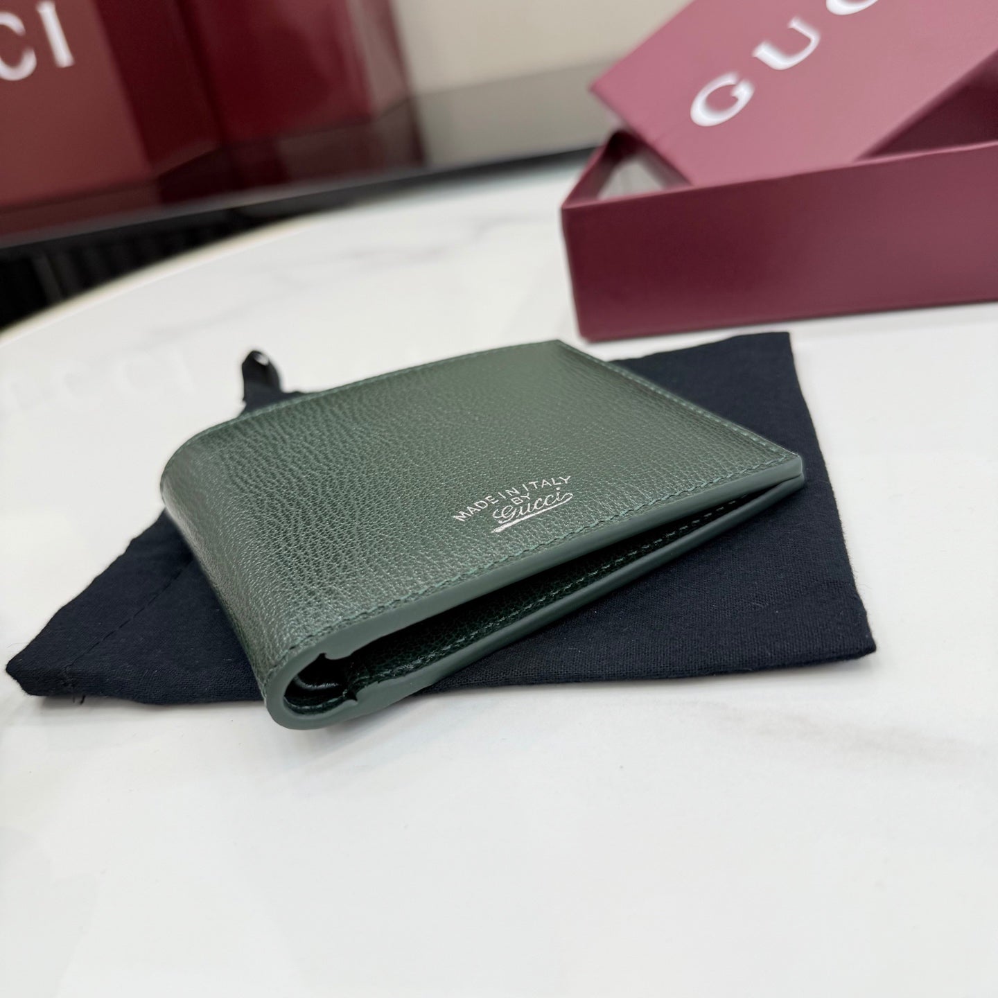 Gucci Green Leather Wallet