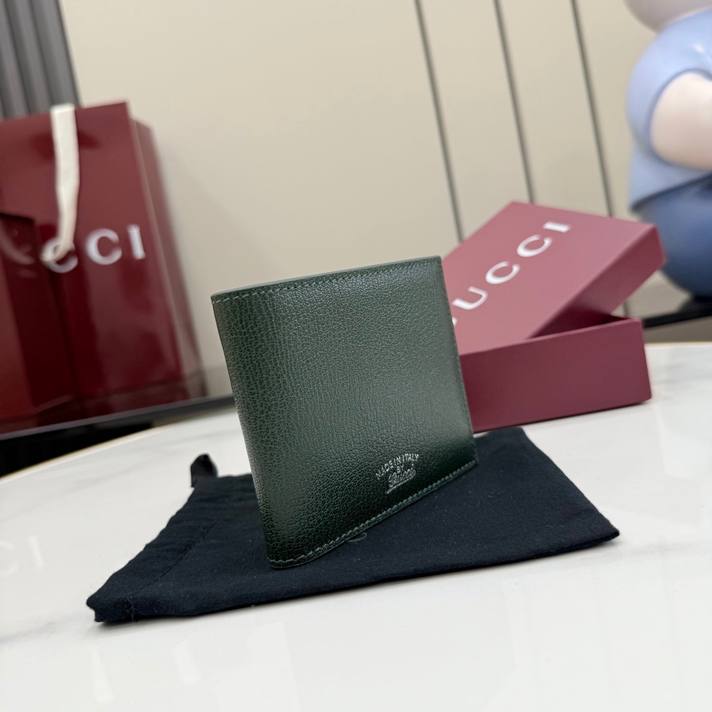 Gucci Green Leather Wallet