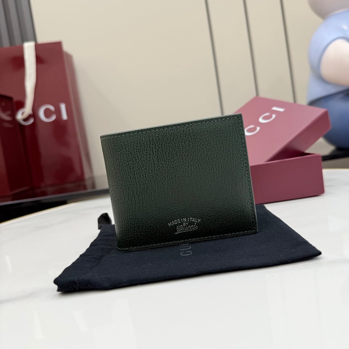 Gucci Green Leather Wallet