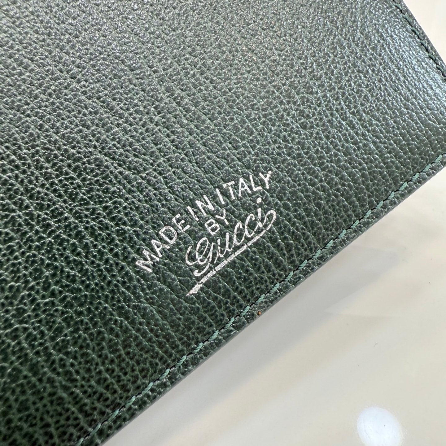 Gucci Green Lambskin Leather Handbag