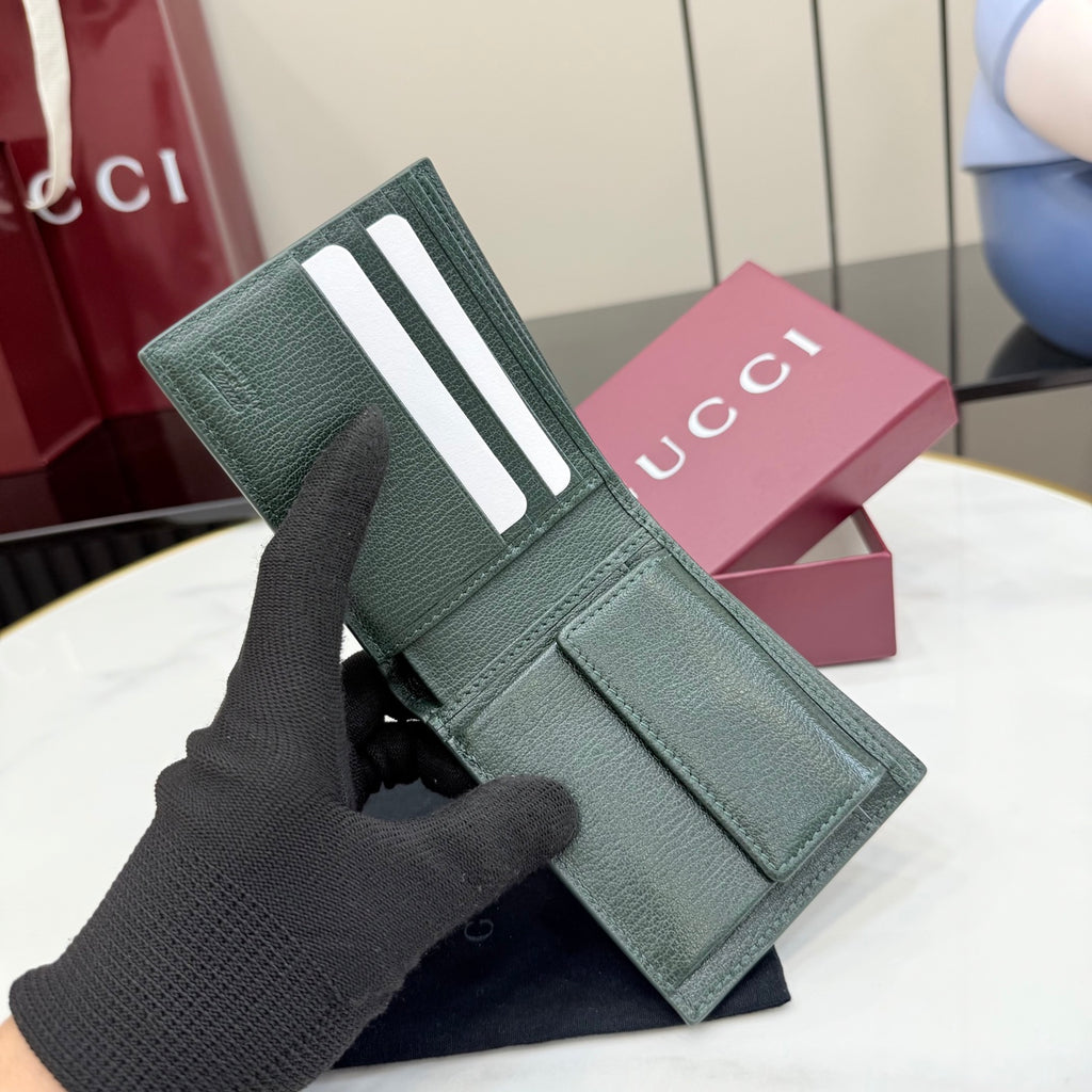 Gucci Green Lambskin Leather Handbag