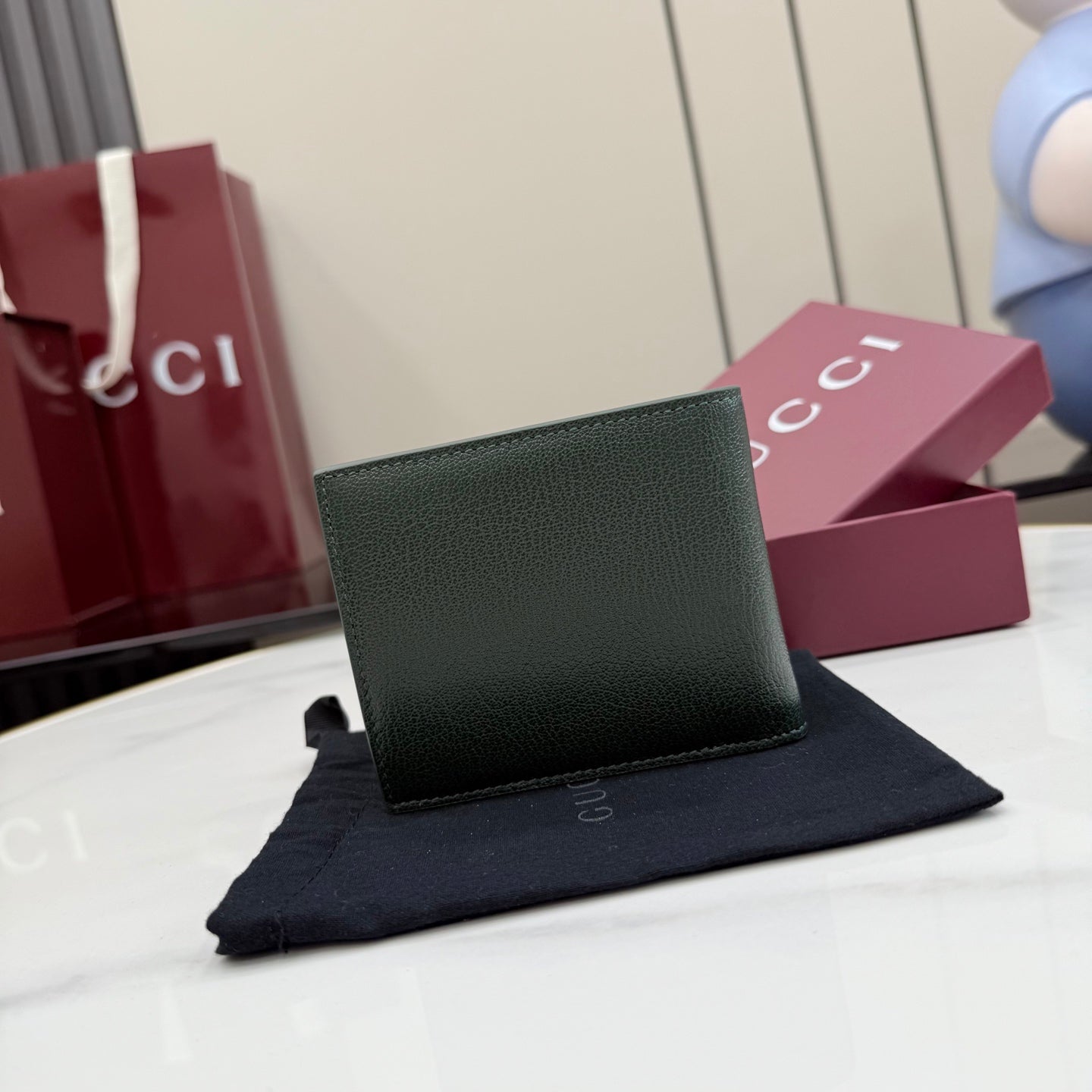 Gucci Green Lambskin Leather Handbag