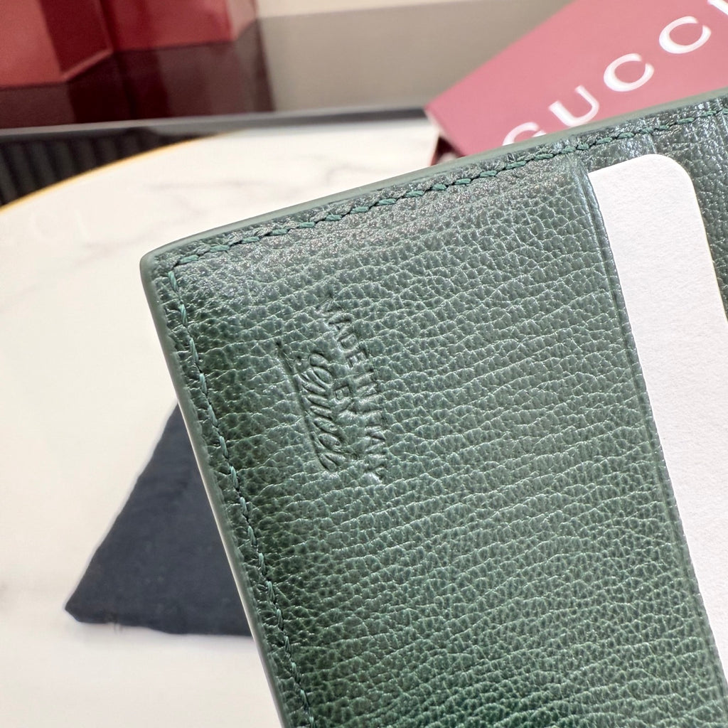 Gucci Green Lambskin Leather Handbag