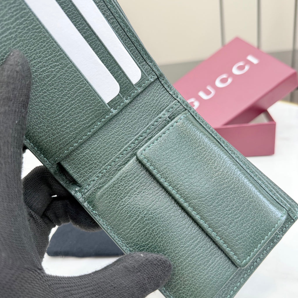 Gucci Green Lambskin Leather Handbag